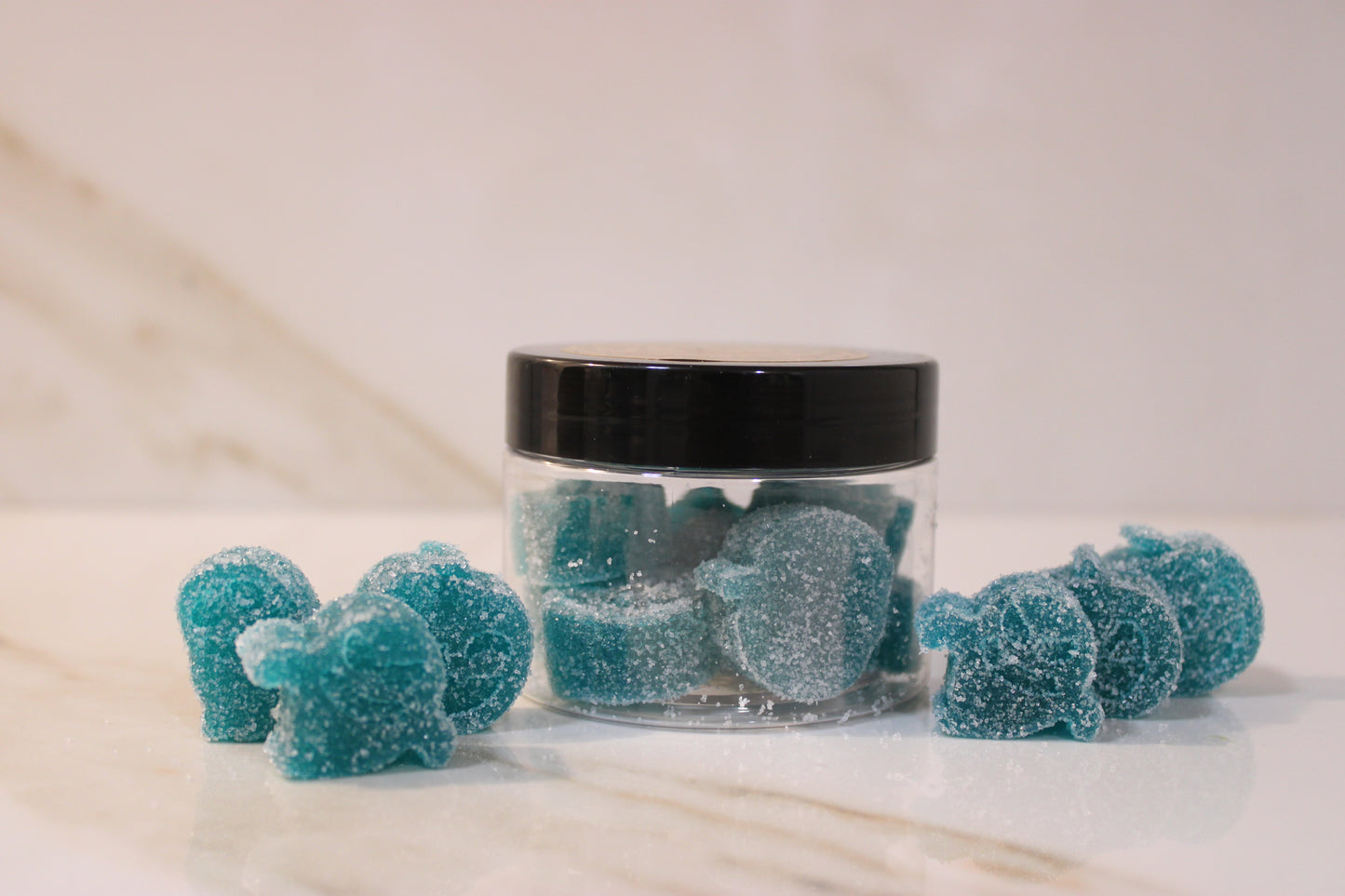 Sour Blue Raspberry Gummies